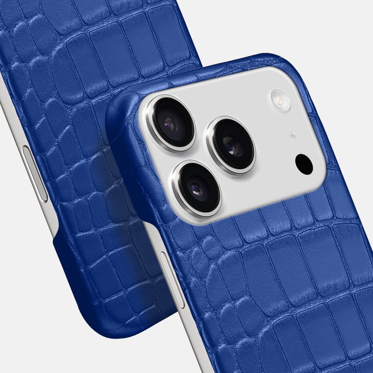 Slim Case For iPhone 17 Pro Max In Alligator -6 | Royal-Blue