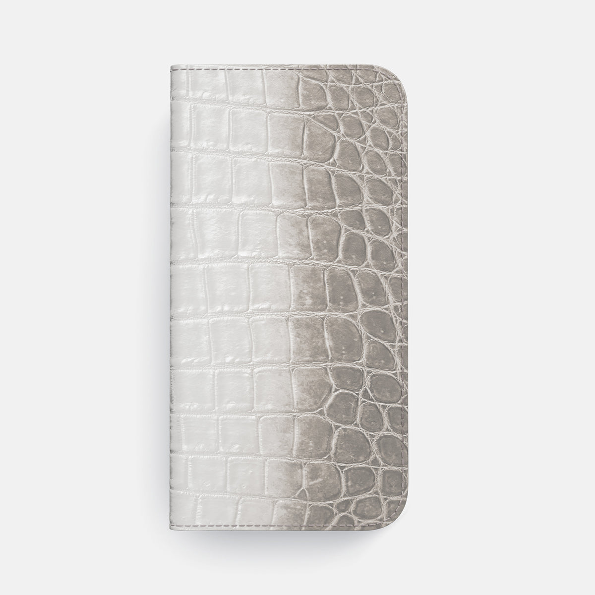 Folio Case For iPhone 17 Pro Max In Himalayan Crocodile -4 | Grey-Gold