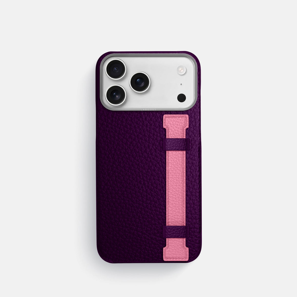 Handle Case Coloré For iPhone 18 Pro In Calf -1 | Violet-Steel