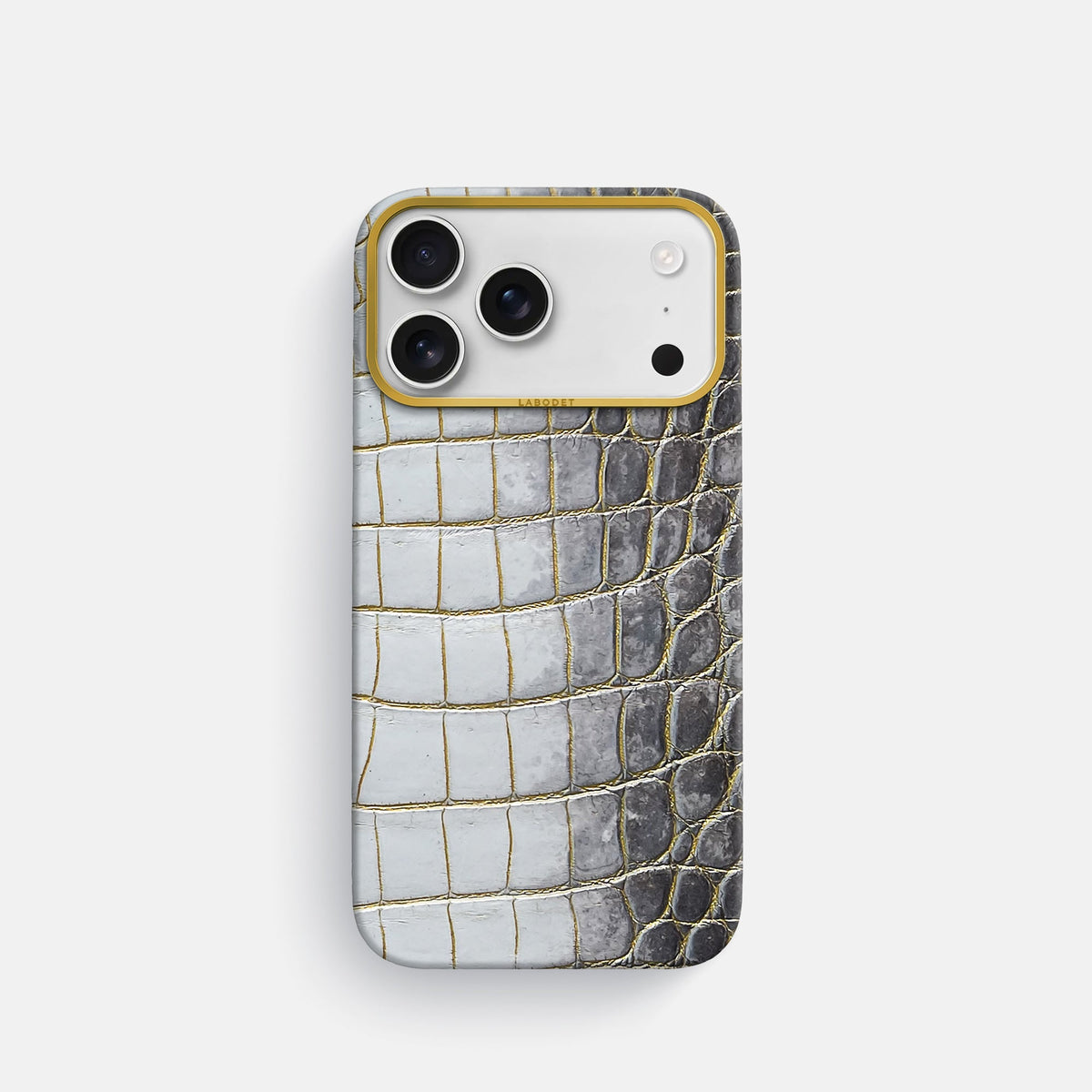 Classic Case For iPhone 18 Pro In Himalayan Crocodile -1 | Gold-Gold