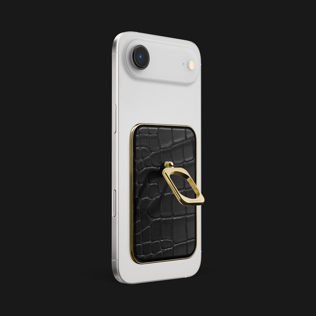 MagSafe Ring Edition Black For iPhone 17 Air In Alligator -2 | Edition-Black-Gold
