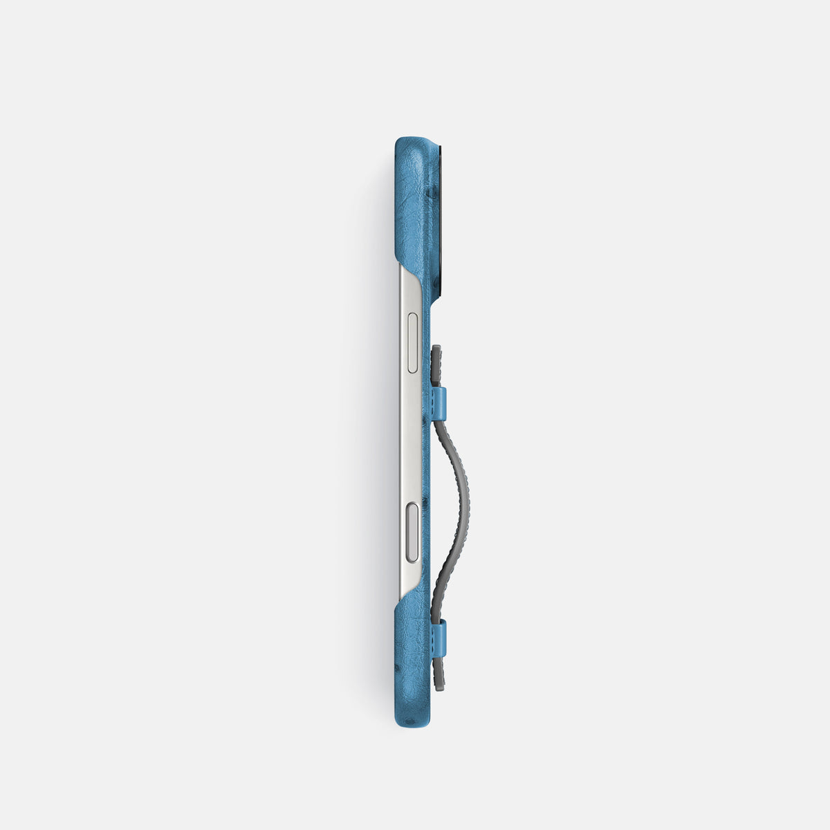 Handle Case Coloré For iPhone 17 Pro In Ostrich -3 | Blue-Jeans-Black