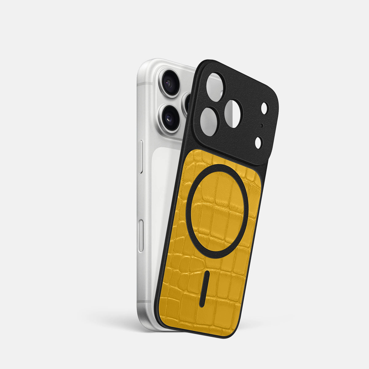 MagSafe Mask For iPhone 17 Pro In Alligator -1 | Yellow