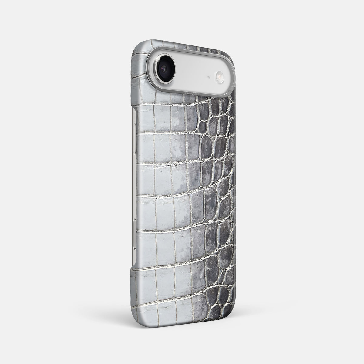 Classic Case For iPhone 17 Air In Himalayan Crocodile -2 | Silver-Steel