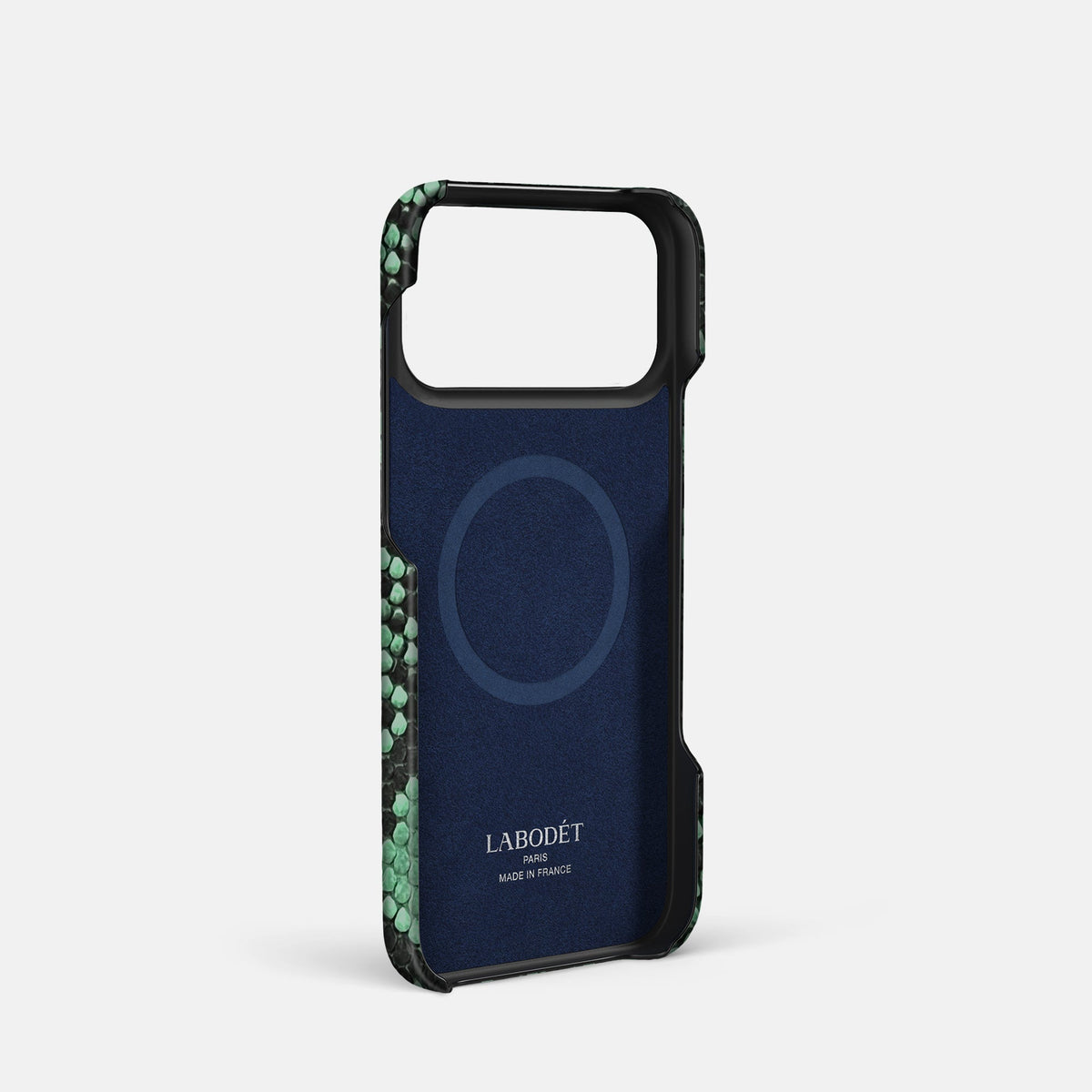 Slim Case For iPhone 18 Pro In Deluxe Python -4 | Forest-Green