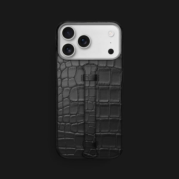 Center Handle Edition Black For iPhone 17 Pro Max In Alligator