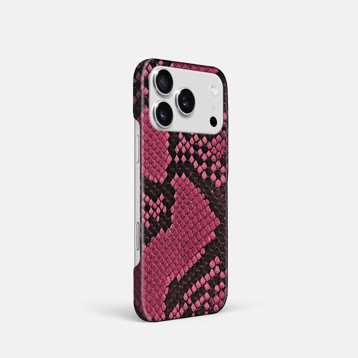 Slim Case For iPhone 18 Pro In Deluxe Python -2 | Burgundy