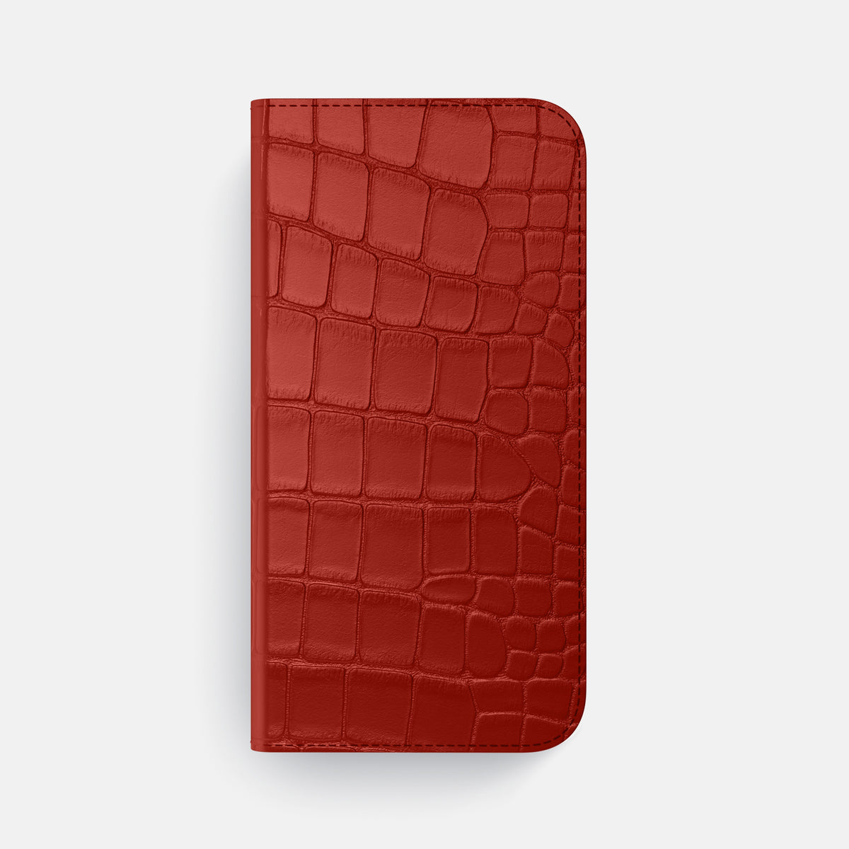 Folio Case For iPhone 17 Pro Max In Alligator -4 | Red-Gold