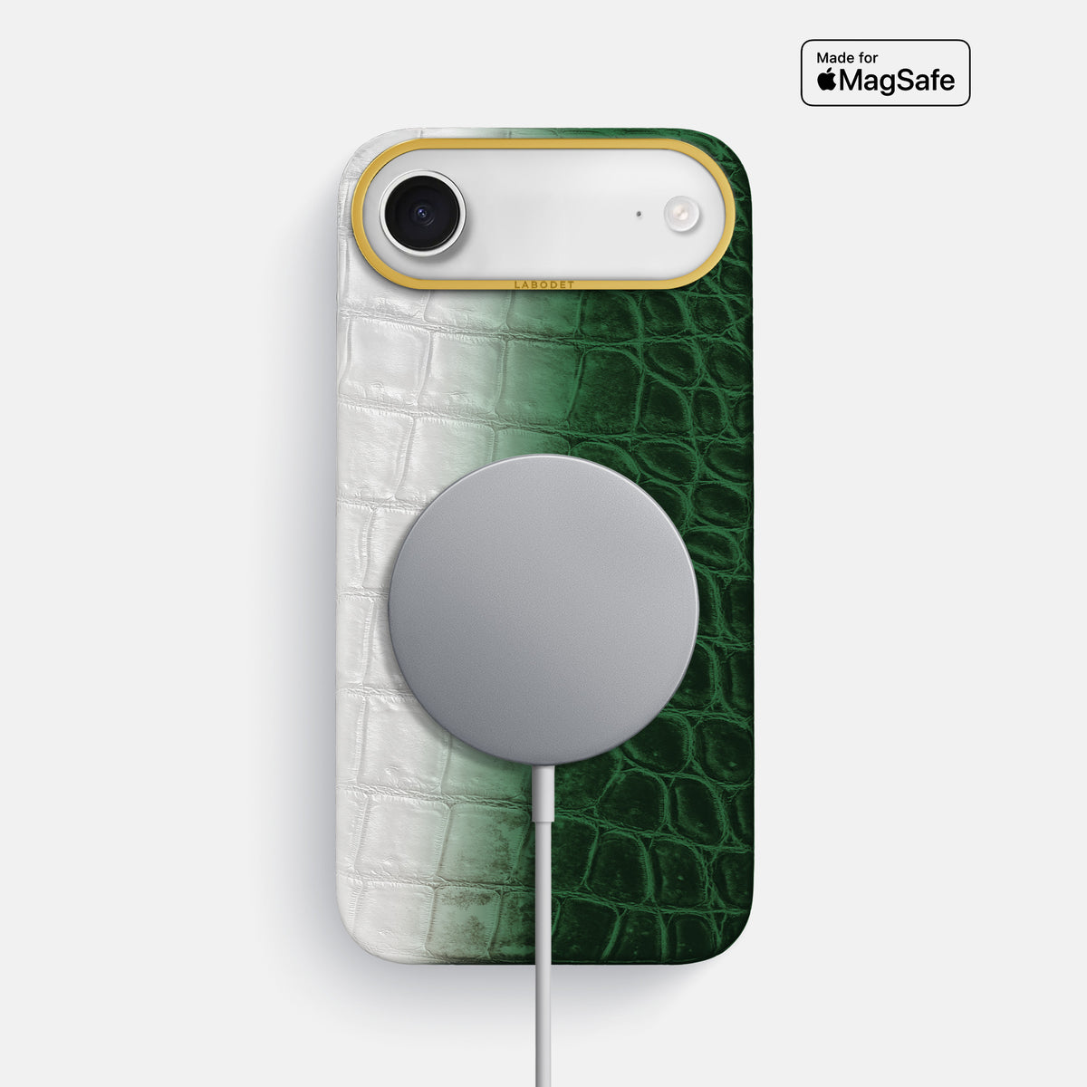 Classic Case For iPhone 17 Air In Himalayan Crocodile -4 | Green-Gold
