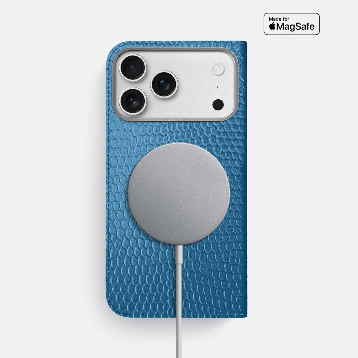 Folio Case For iPhone 18 Pro Max In Lizard -3 | Blue-Steel