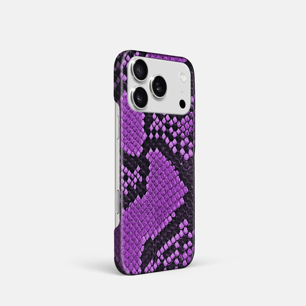 Slim Case For iPhone 18 Pro In Deluxe Python -2 | Purple