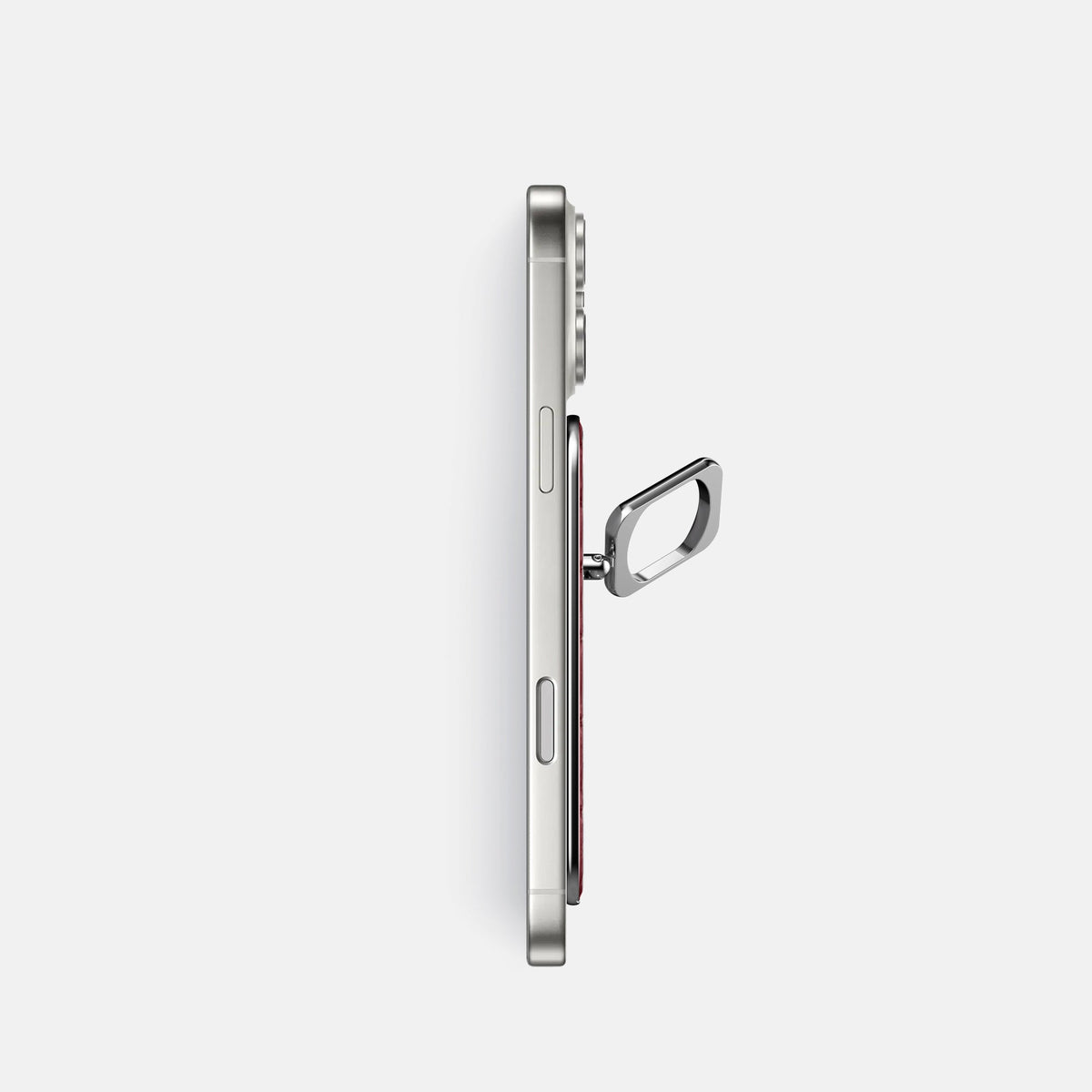 MagSafe Ring For iPhone 18 Pro In Alligator -3 | Burgundy-Steel