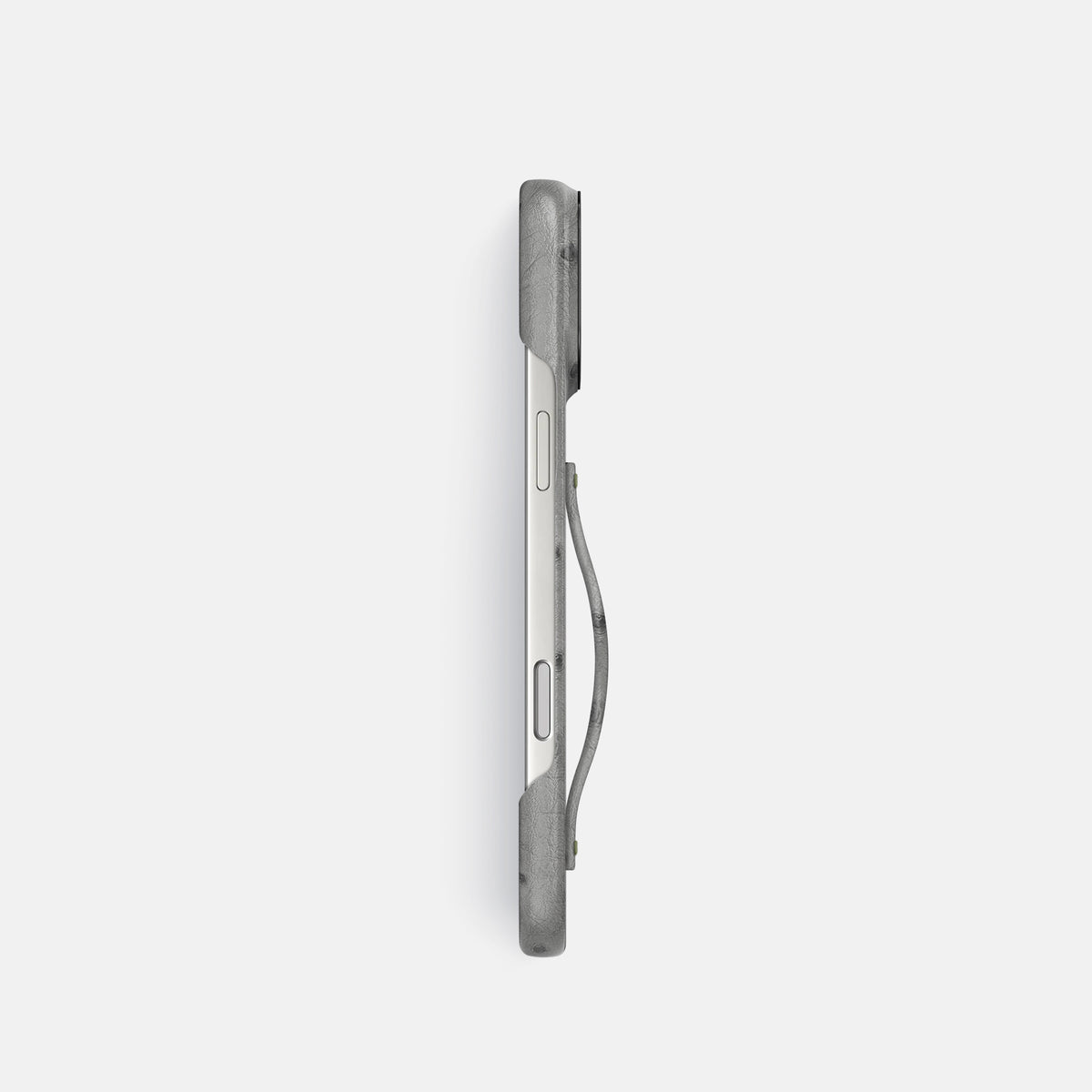 Finger Case For iPhone 17 Pro In Ostrich -3 | Silver-Black