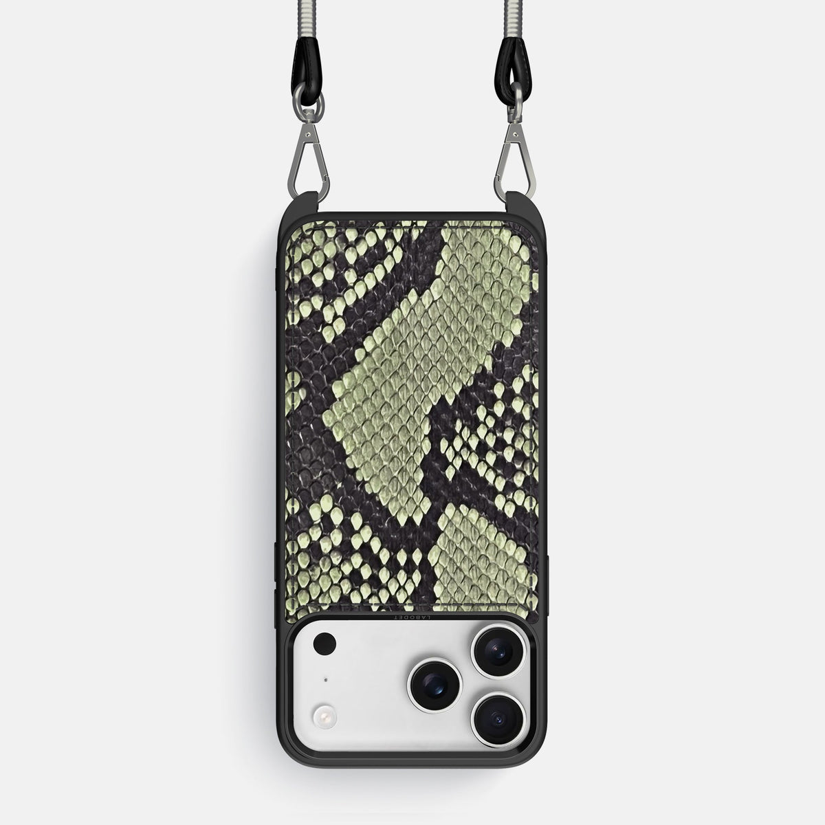 Crossbody Sport Case For iPhone 18 Pro In Deluxe Python -1 | Army-Green