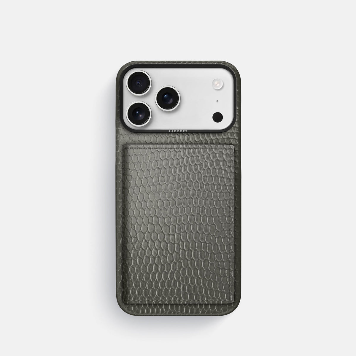 Bi-Fold Case For iPhone 18 Pro In Lizard -1 | Grey-Black