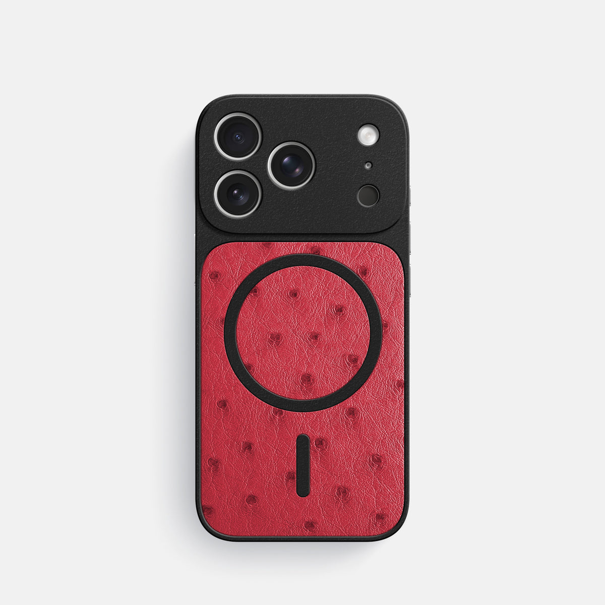 MagSafe Mask For iPhone 17 Pro In Ostrich -3 | Red