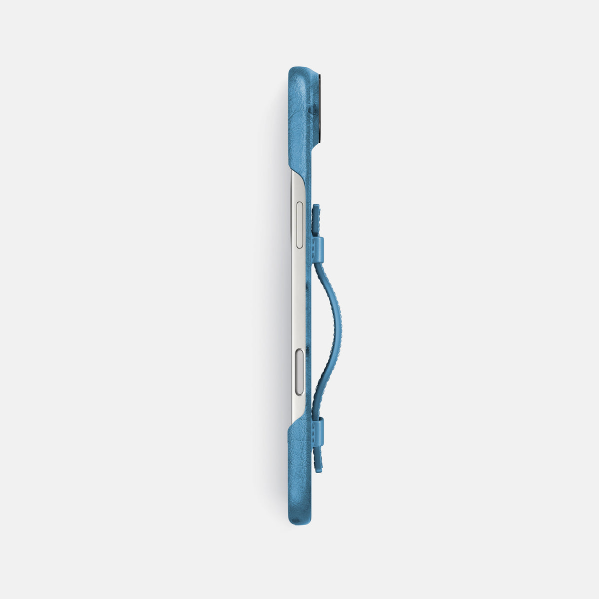 Handle Case For iPhone 17 Air In Ostrich -3 | Blue-Jeans-Black
