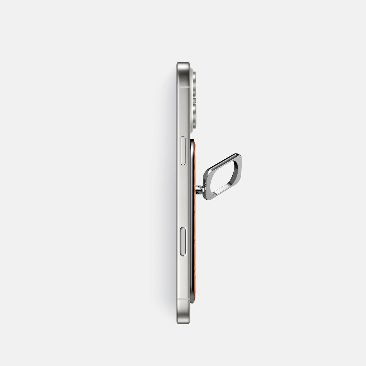 MagSafe Ring For iPhone 17 Pro In Alligator -3 | Orange-Steel