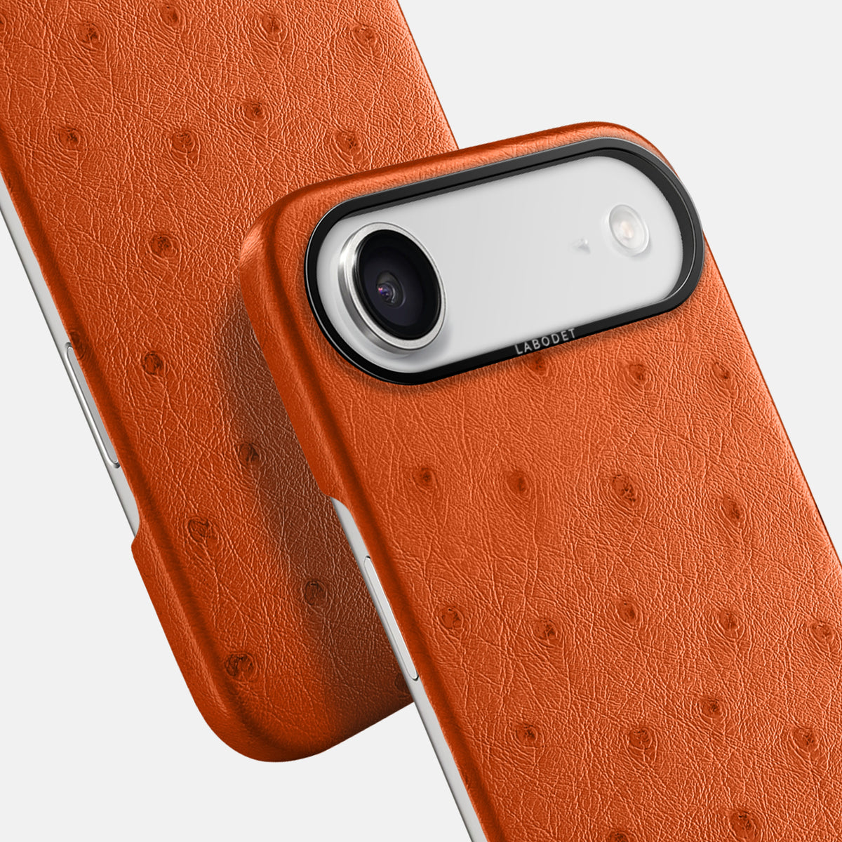 Classic Case For iPhone 17 Air In Ostrich -6 | Orange-Black