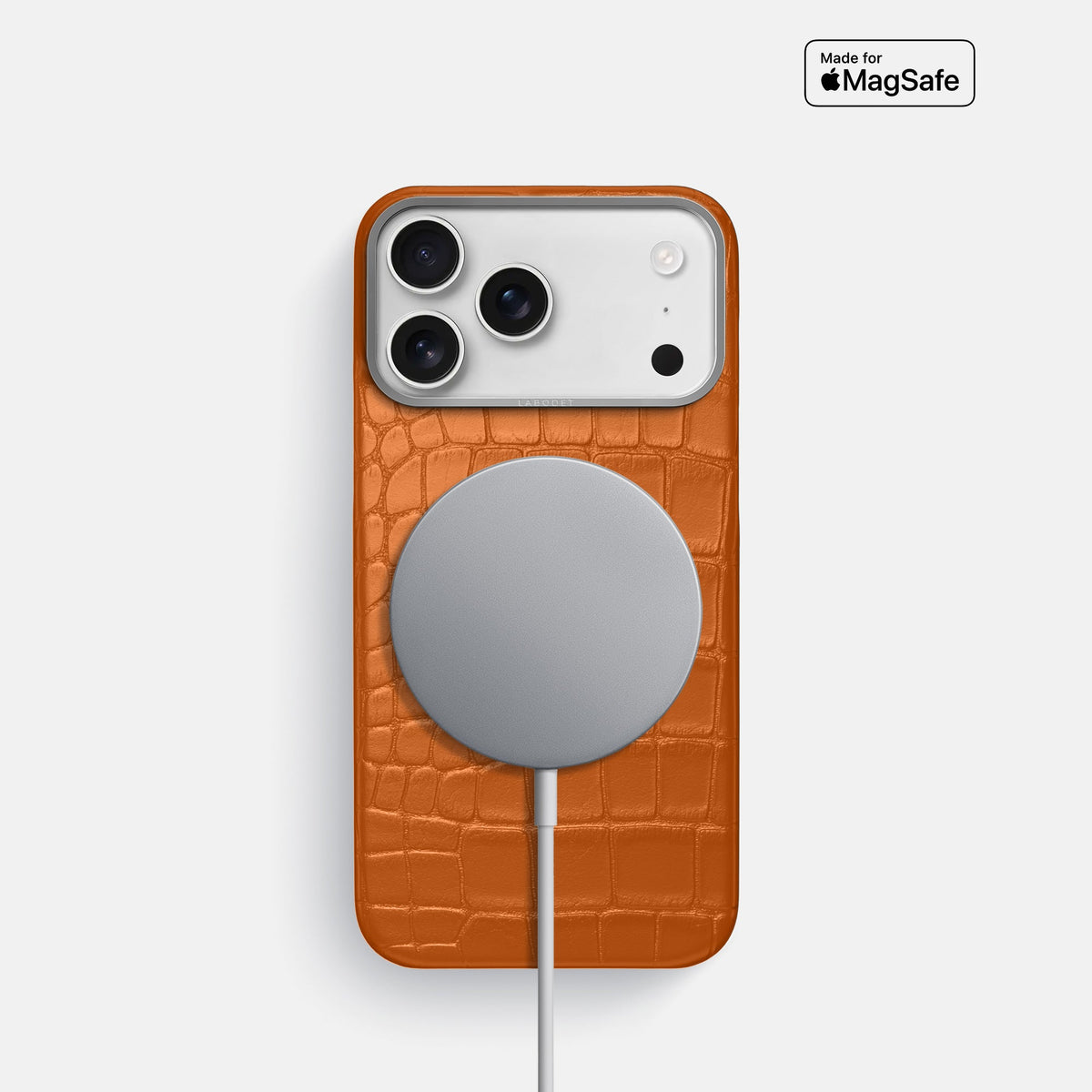 Classic Case For iPhone 18 Pro In Alligator -5 | Orange-Steel