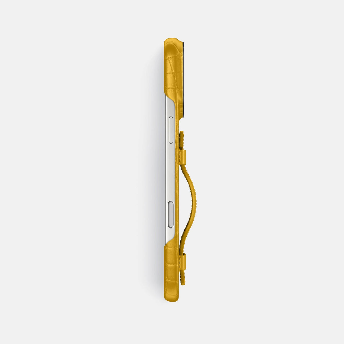 Handle Case For iPhone 18 Pro Max In Alligator -3 | Yellow-Black