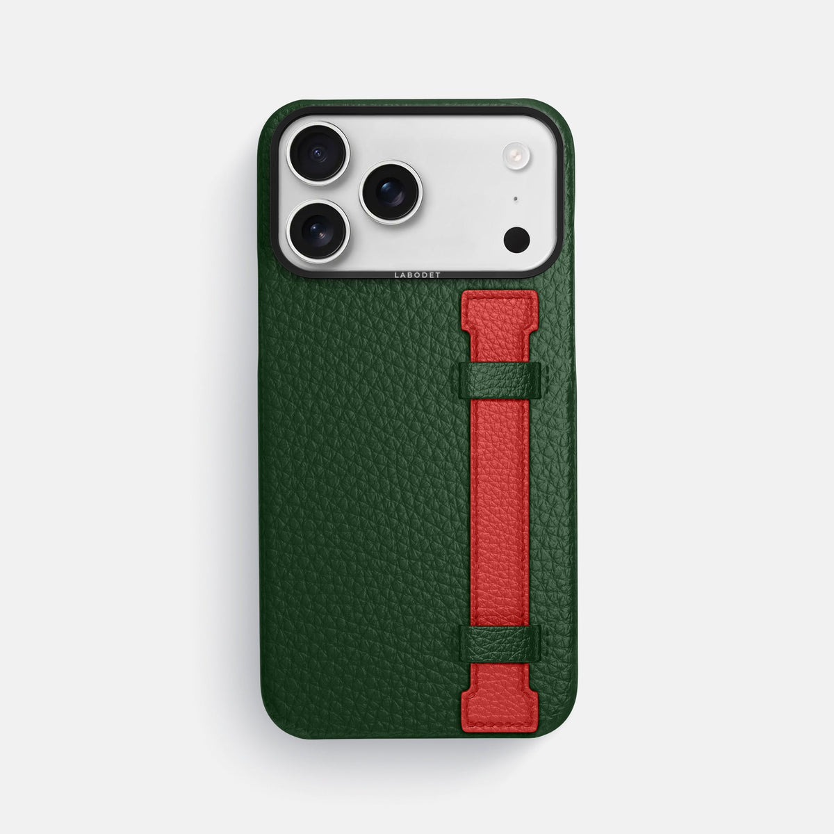 Handle Case Coloré For iPhone 18 Pro Max In Calf -1 | Dark-Green-Black