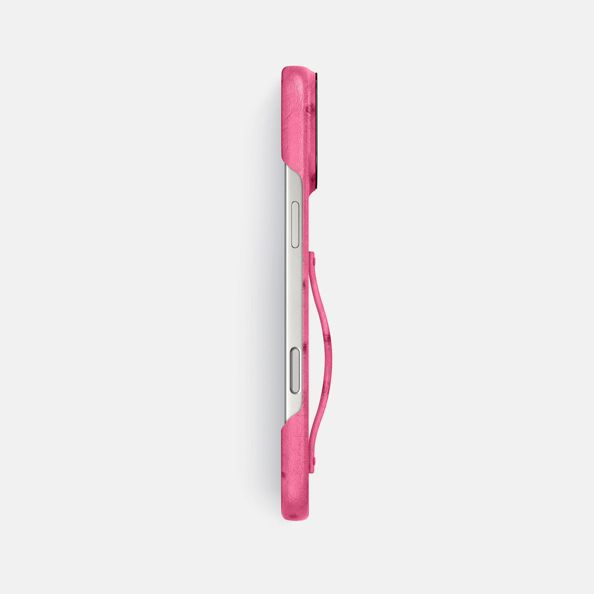 Finger Case For iPhone 17 Pro Max In Ostrich -3 | Pink-Black