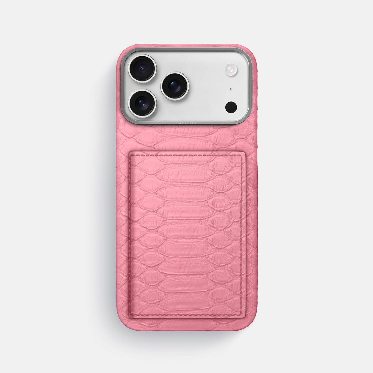 Bi-Fold Case For iPhone 18 Pro Max In Python -1 | Pink-Steel