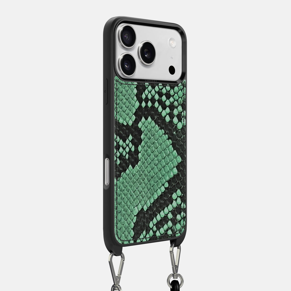 Crossbody Sport Case For iPhone 18 Pro Max In Deluxe Python -2 | Forest-Green