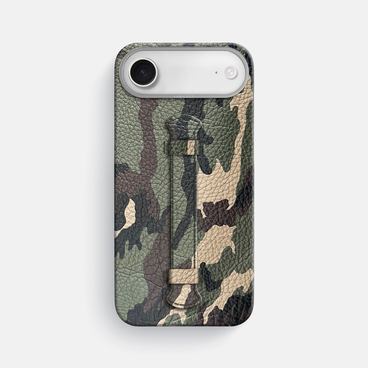 Center Handle For iPhone 17 Air In Calf -1 | Camouflage-Steel