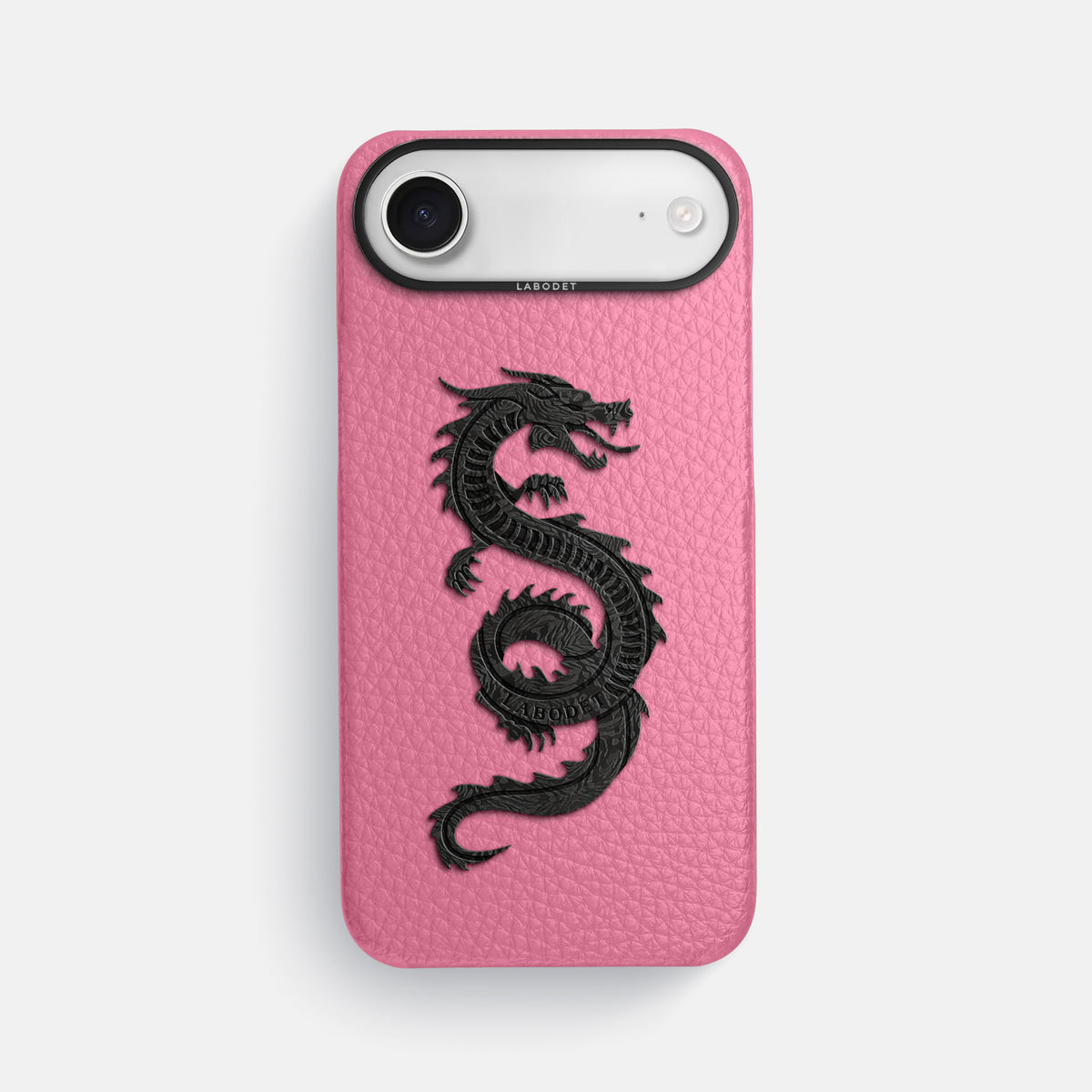 Classic Case With Carbon Dragon For iPhone 17 Air In Calf -1 | Pink-Black
