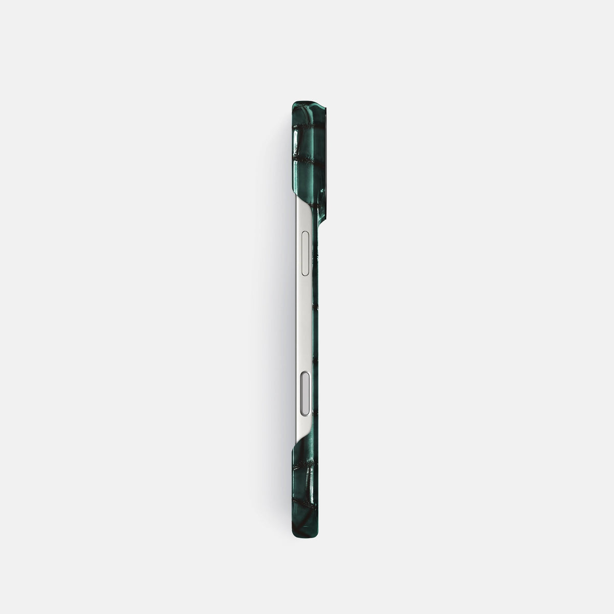 Classic Case For iPhone 18 Pro In Patina Alligator -3 | Green-Black