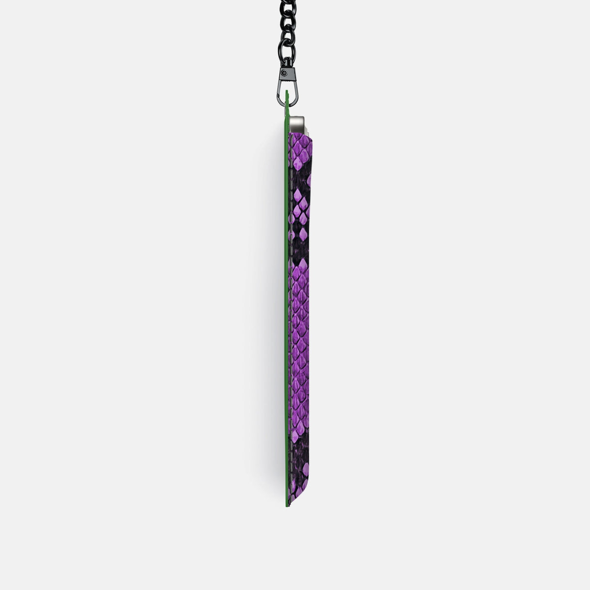 Crossbody Bag For iPhone 18 Pro In Deluxe Python -4 | Purple-Black