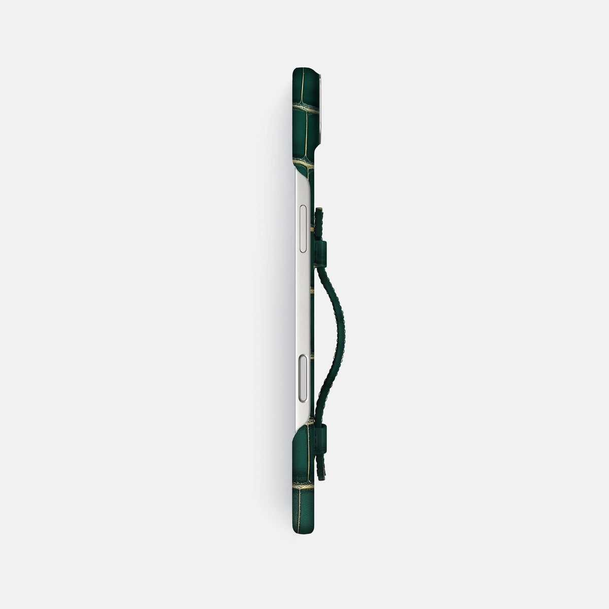 Handle Case For iPhone 17 Air In Patina Alligator -3 | Cambridge-Steel