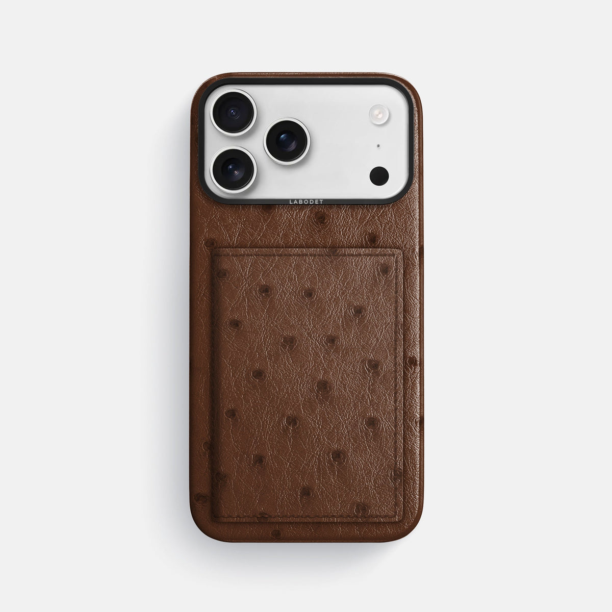 Bi-Fold Case For iPhone 18 Pro Max In Ostrich -1 | Chocolate-Black