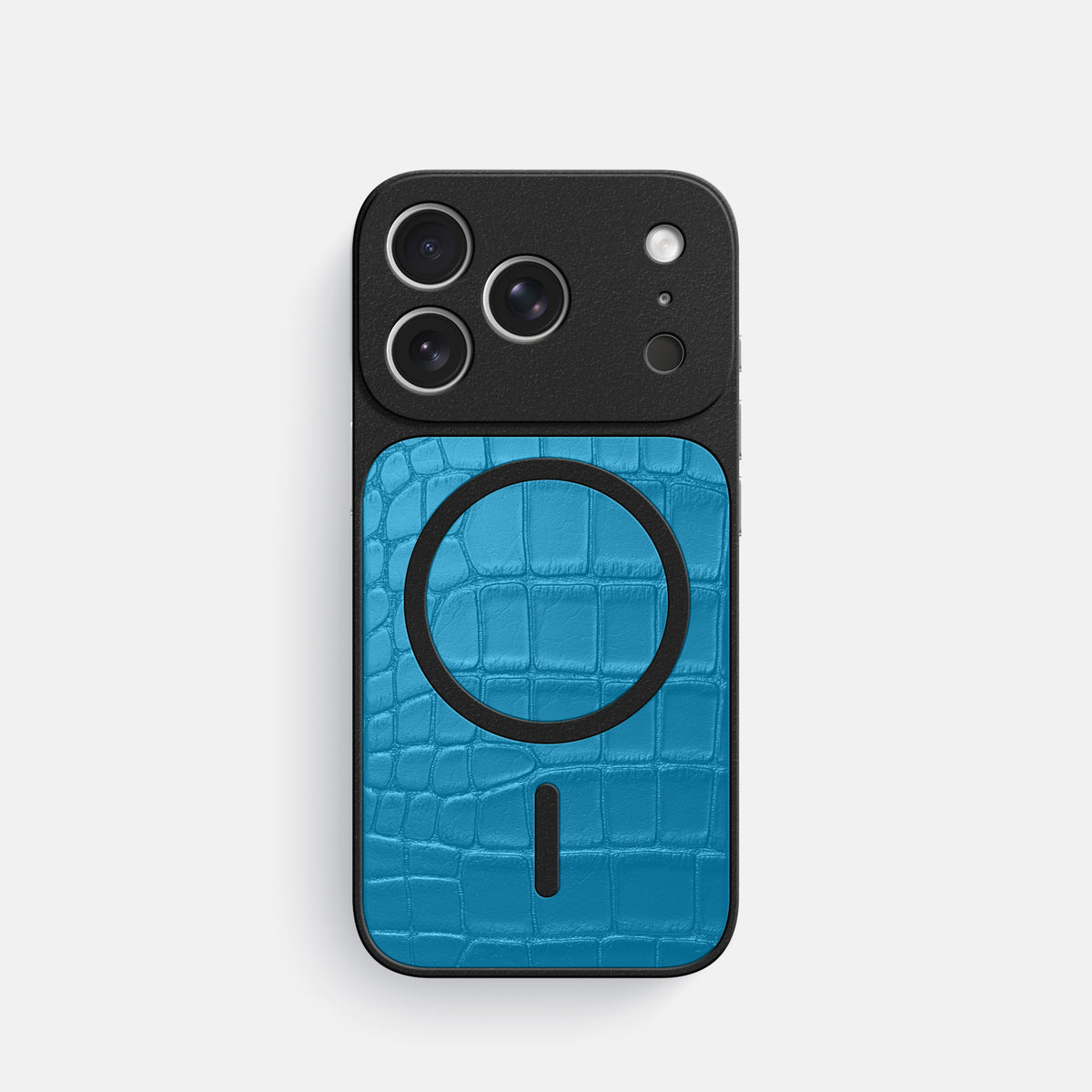 MagSafe Mask For iPhone 17 Pro In Alligator -3 | Curaçao-Blue