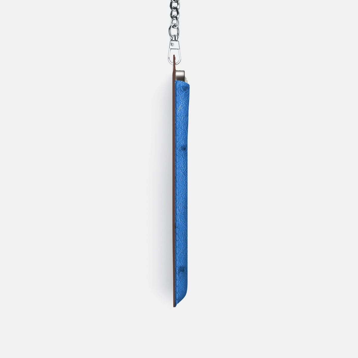 Crossbody Bag For iPhone 18 Pro In Ostrich -4 | Royal-Blue-Steel