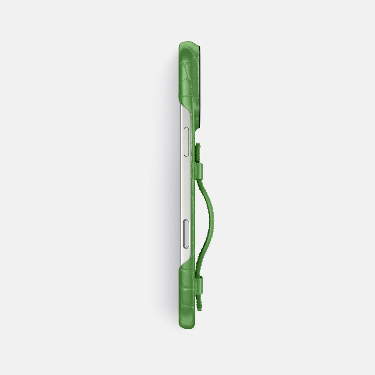 Handle Case For iPhone 17 Pro Max In Alligator -3 | Apple-Green-Black