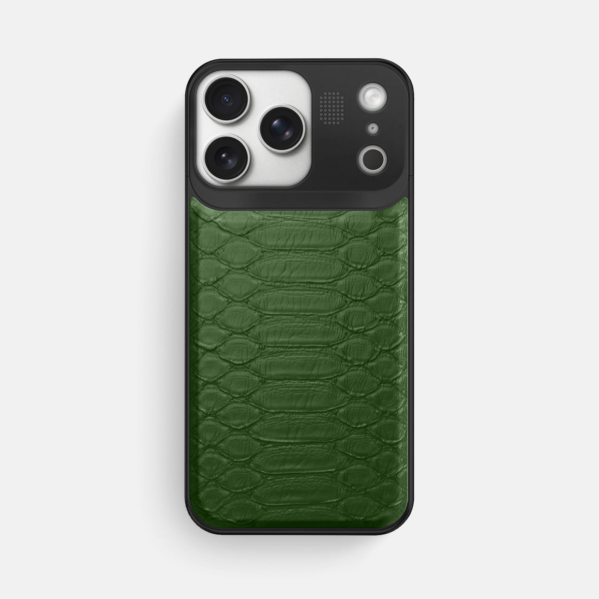Metal Case For iPhone 17 Pro Max In Python -1 | Green-Black