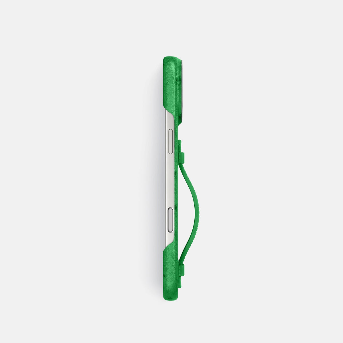 Center Handle For iPhone 18 Pro In Ostrich -2 | Kentucky-Green-Steel