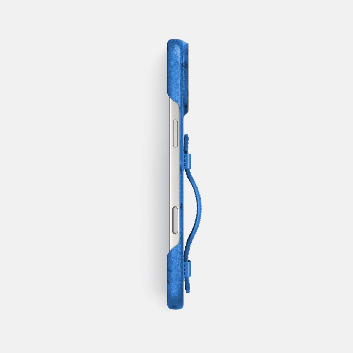 Handle Case For iPhone 18 Pro Max In Ostrich -3 | Royal-Blue-Steel