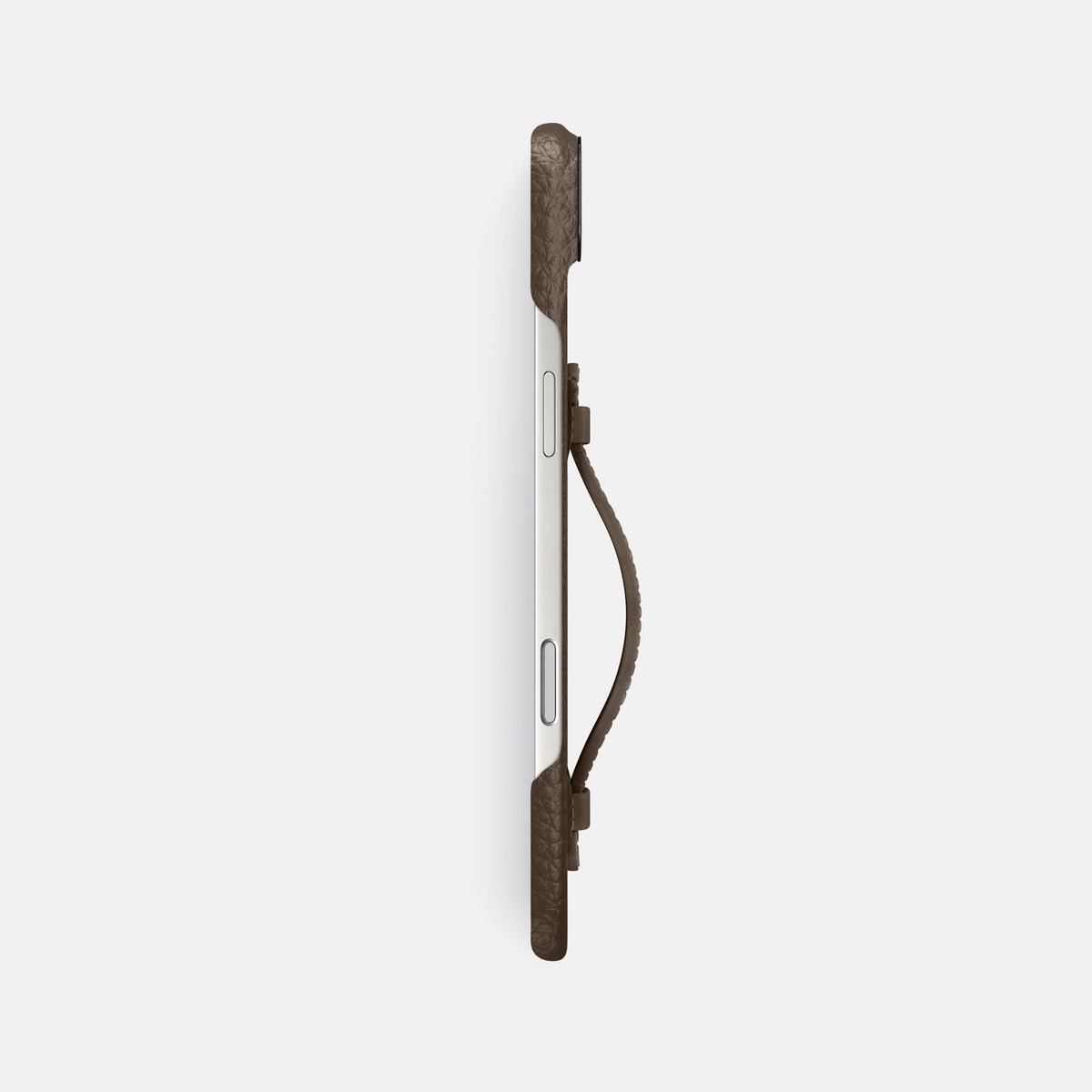 Center Handle For iPhone 17 Air In Calf -2 | Dark-Brown-Black