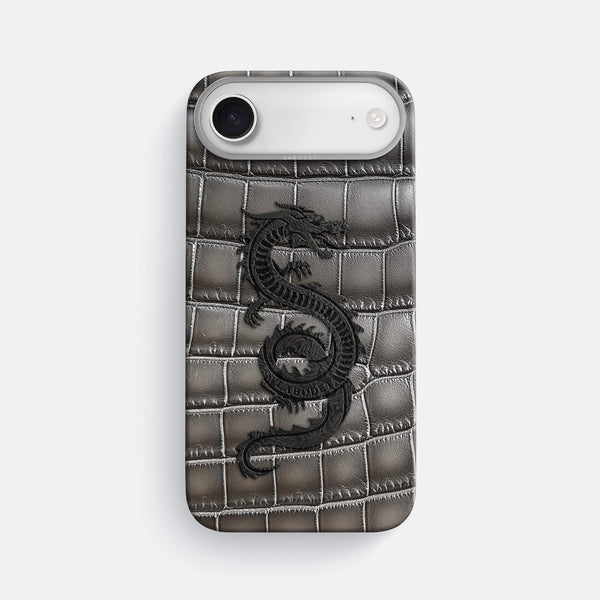 Classic Case With Carbon Dragon For iPhone 17 Air In Patina Alligator