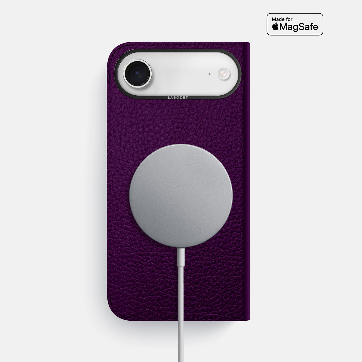 Folio Case For iPhone 17 Air In Calf -3 | Violet-Black