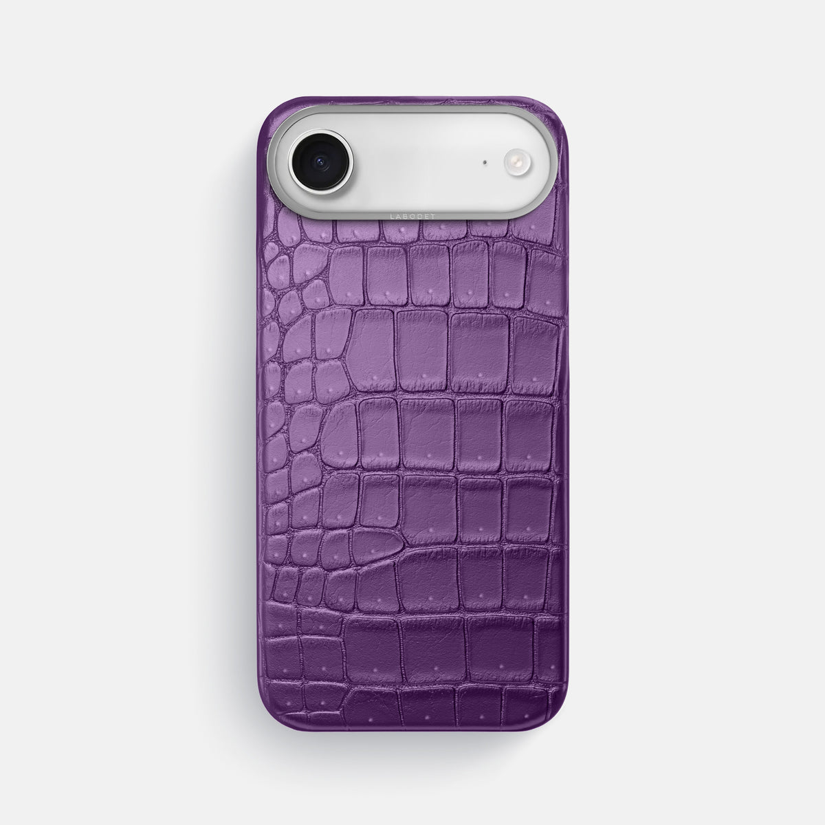 Classic Case For iPhone 17 Air In Porosus Crocodile -1 | Purple-Steel