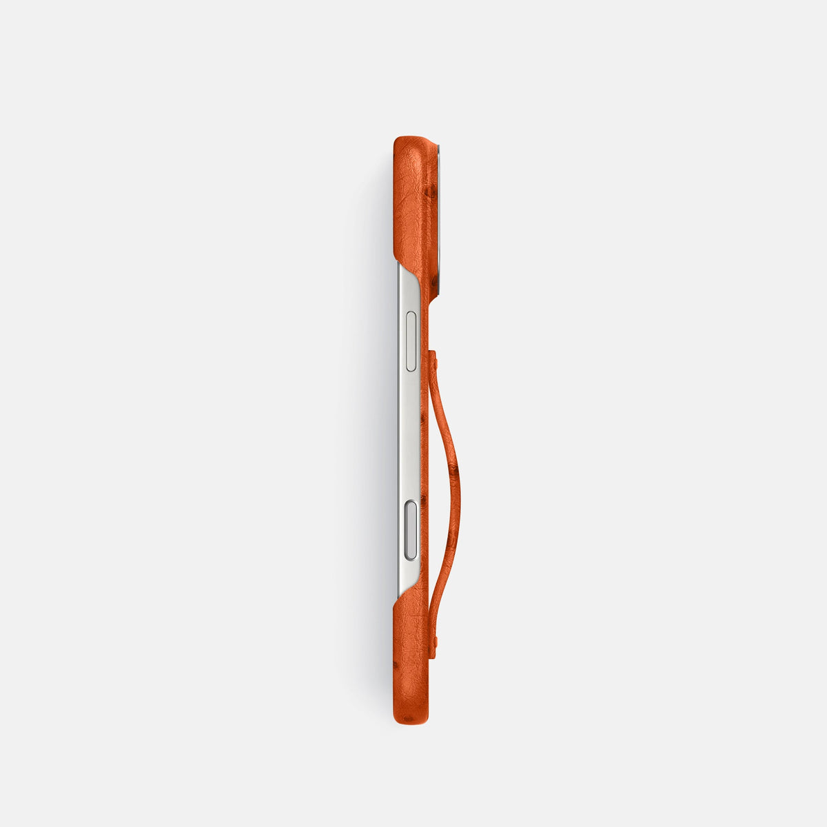 Finger Case For iPhone 18 Pro In Ostrich -3 | Orange-Steel