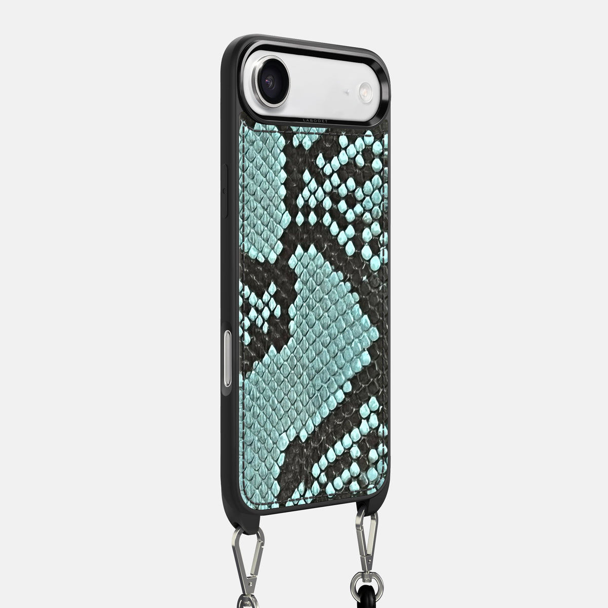 Crossbody Sport Case For iPhone 17 Air In Deluxe Python -2 | Blue-Lagoon
