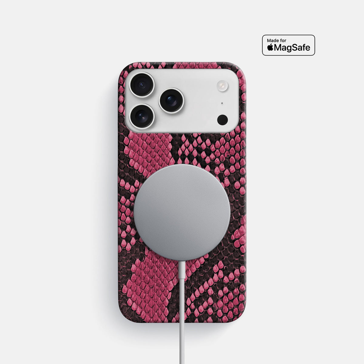 Slim Case For iPhone 18 Pro In Deluxe Python -5 | Burgundy