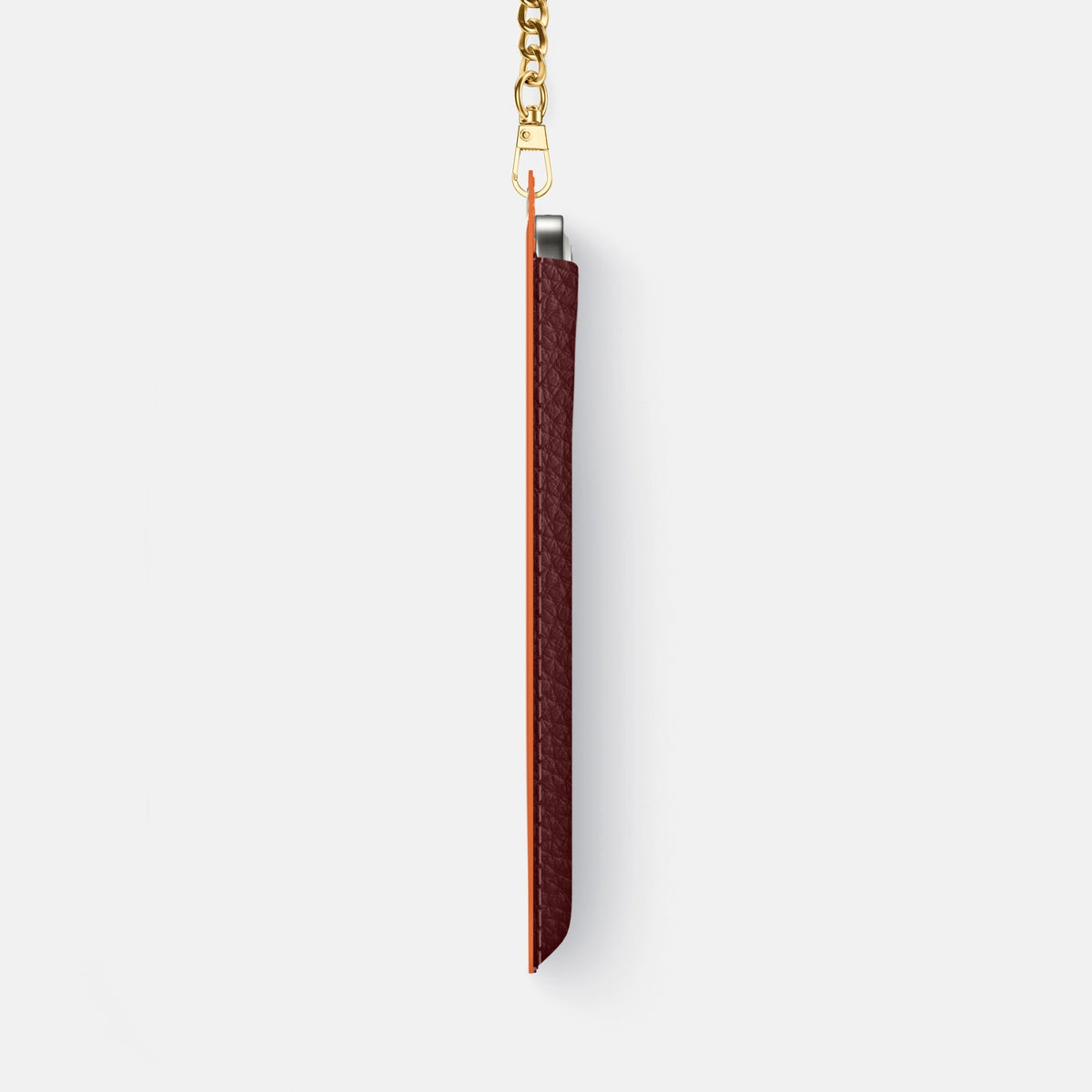 Crossbody Bag For iPhone 18 Pro Max In Calf -4 | Bordeaux-Gold