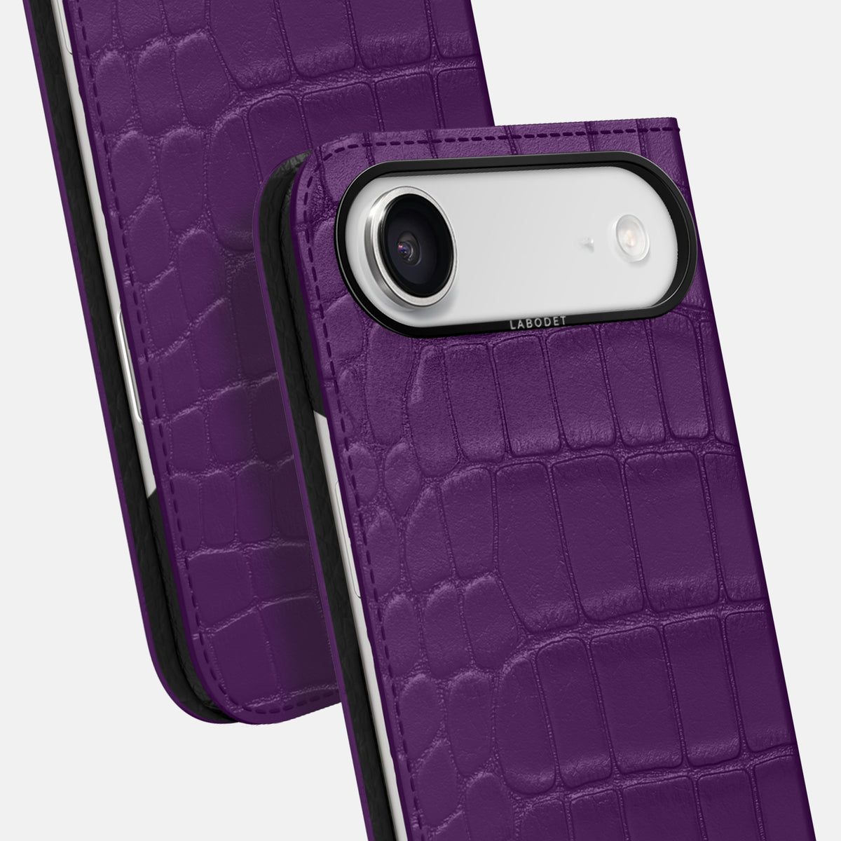 Folio Case For iPhone 17 Air In Alligator -5 | Purple-Black